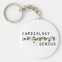 Genio de la cardiología llaveros
