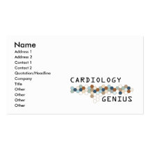 Genio de la cardiología tarjeta de visita