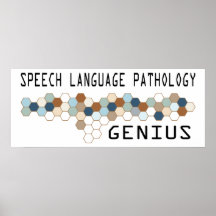 Genio de la patología de la lengua del discurso poster