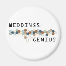 Genio de los bodas iman de nevera