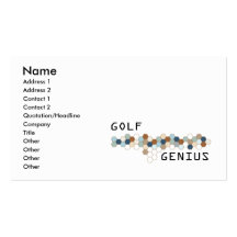 Genio del golf tarjetas de visita