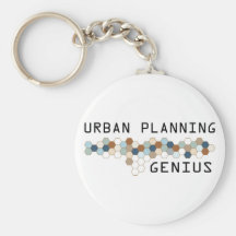 Genio del planeamiento urbano llavero personalizado