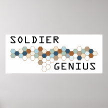 Genio del soldado poster