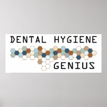 Genio dental de la higiene impresiones