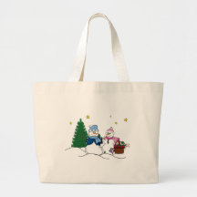 Gente de la nieve en la nieve bolsa