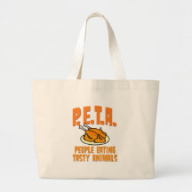 Gente de PETA que come animales sabrosos Bolsa De Mano