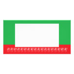 Gente de Photocard, roja y verde de la nieve Tarjeta Con Foto Personalizada