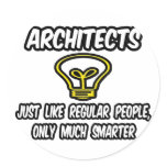 Gente regular de los arquitectos…, solamente más e pegatina