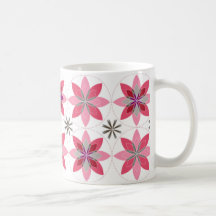 Geo-floración-sorbete de la taza de café