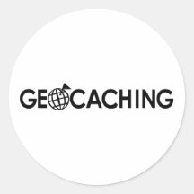 Geocaching Pegatina Redonda