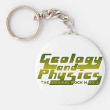 Geología y la física llaveros