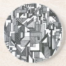 Geometría emergente posavasos personalizados