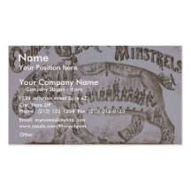 George original Ministrels es vintage que viene Th Plantilla De Tarjeta Personal