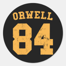 George Orwell 84 1984 jerséis Etiqueta