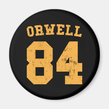 George Orwell 84 1984 jerséis Imán Para Frigorifico