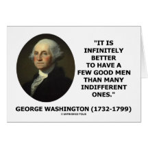 George Washington cita de algunos buena hombres Felicitaciones