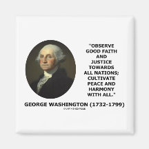 George Washington observa cita de la justicia de l Imanes Para Frigoríficos