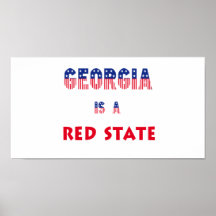 Georgia es un estado rojo poster