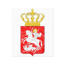 Georgia poco escudo de armas lona estirada galerias