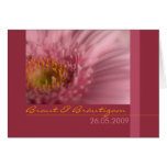 Gerbera de Rosa • Hochzeitseinladung Tarjetas