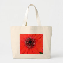 Gerbera rojo bolsa de mano