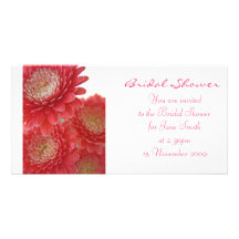 Gerberas rosados - invitación nupcial de /Wedding  Tarjetas Personales