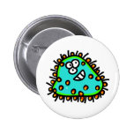 Germen manchado del dibujo animado pin