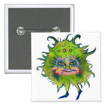 Germen verde colorido pins