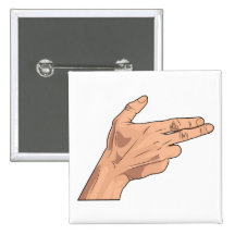 Gesto de la muestra de la mano del tiroteo de la p pin