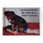 ¡Get up se levanta se levanta! ¡Es tiempo del fies Tarjeta