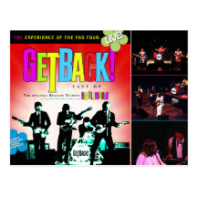 ¡GetBack! Postal de Beatlemania