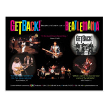 ¡GetBack! Postal de Beatlemania del ®