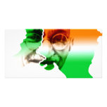 ghandi-en-India-y-Paquistán-frontera Tarjetas Fotográficas Personalizadas