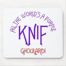Ghoulardi todo el mundo es un Knif púrpura Tapetes De Ratón