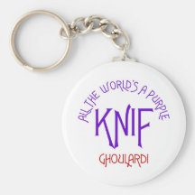 Ghoulardi todo el mundo es un Knif púrpura Llaveros