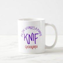 Ghoulardi todo el mundo es un Knif púrpura Taza