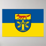 Gievitz grueso, bandera de Alemania Poster