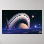 Gigantes antiguos - paisaje del espacio poster