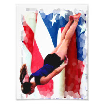 Gimnasta del trampolín fotografías  