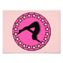 Gimnasta en rosa arte fotografico