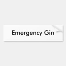 Ginebra de la emergencia pegatina de parachoque