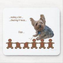 gingerbread_Yorkshire Terrier Tapetes De Ratón