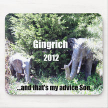 Gingrich 2012 alfombrillas de ratón