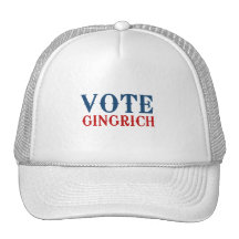 GINGRICH 2012 DEL VOTO GORRAS