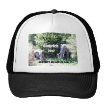 Gingrich 2012 gorras de camionero