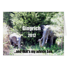 Gingrich 2012 tarjeton