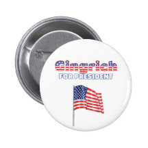 Gingrich para la bandera americana de presidente P Pin