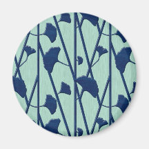 ginkgo azul imán de nevera