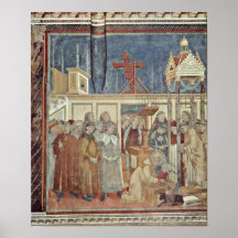 Giotto di Bondone - fiesta de Navidad en bosque Poster