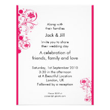 Gira 4.25x5.5 (rosado) invitación personalizada